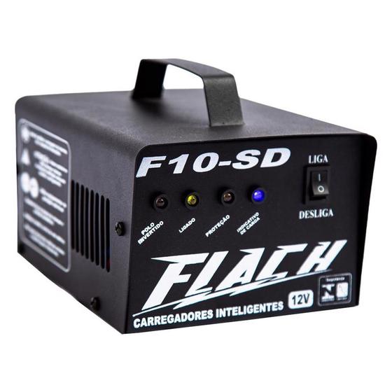 Imagem de Carregador de Bateria 10A 14V Bivolt - Flach F10 SD