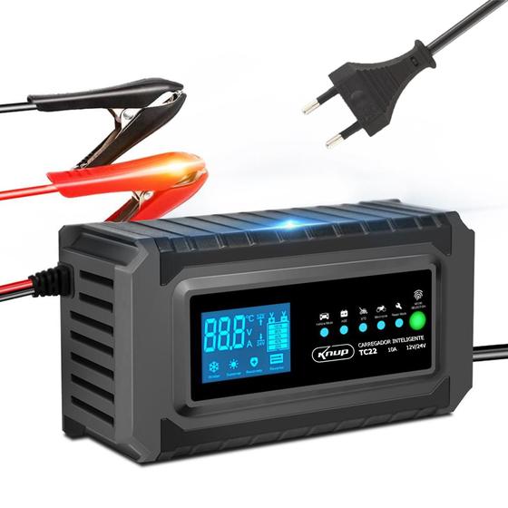 Carregador De Bateria Automotiva Inteligente 200w 12v 24v Menor preço em Carregador De Bateria Automotiva Inteligente 200w 12v 24v