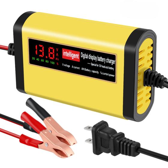 Carregador de Bateria Automotivo 2A Inteligente Bivolt 12V