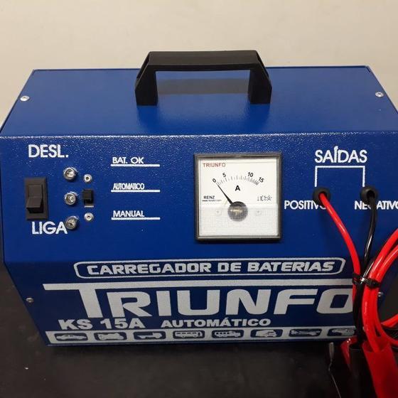 Imagem de Carregador de Bateria Automotivo TRIUNFO Mod. 152 - 15 A