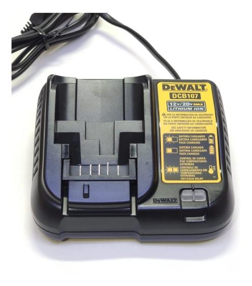 Imagem de Carregador De Bateria Litio12v/20v Max Bivolt Dcb107 Dewalt