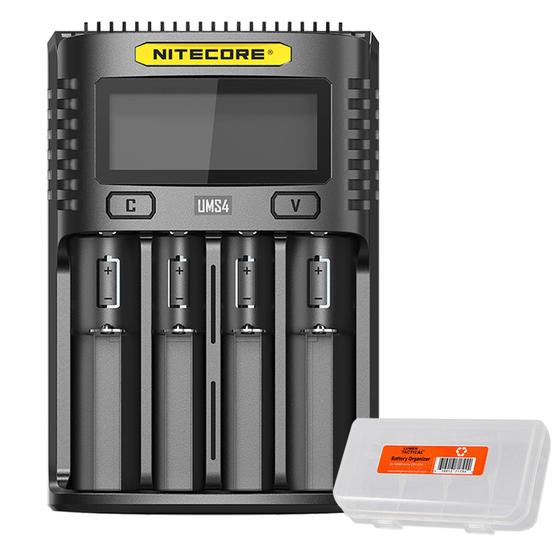 Imagem de Carregador de bateria Nitecore UMS4 Intelligent USB 4 Slot