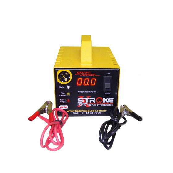 Carregador de Bateria Stroke Power 5ah 48v Inteligente com Amperímetro Digital Menor preço em Carregador de Bateria Stroke Power 5ah 48v Inteligente com Amperímetro Digital