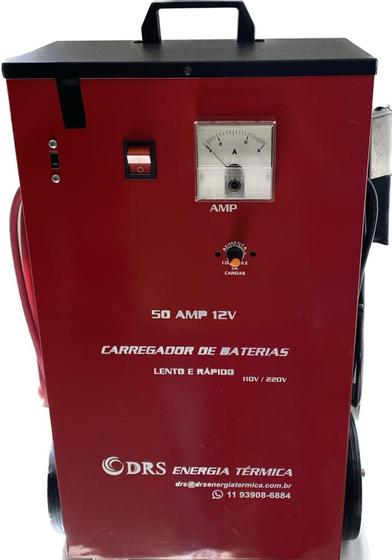 Carregador de Bateria veicular 12V 50Amp com Regulagem Eletrônica - DRS Menor preço em Carregador de Bateria veicular 12V 50Amp com Regulagem Eletrônica - DRS