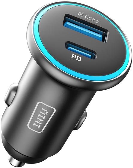 Imagem de Carregador de carro INIU USB C 66W PD QC3.0 Carregamento rápido para iPhone