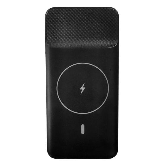 Carregador de Celular Portátil Turbo Sem Fio 10000mAh Preto Menor preço em Carregador de Celular Portátil Turbo Sem Fio 10000mAh Preto