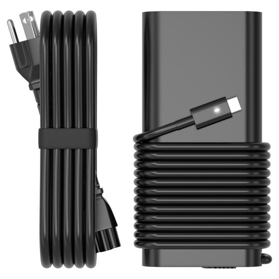 Imagem de Carregador de laptop USB C 130W e adaptador de alimentação para Dell XPS 15