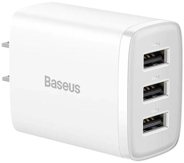 Imagem de Carregador de Parede Baseus Compact Charger CCXJ020202 17W USB-A Bivolt 50-60HZ