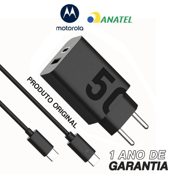 Carregador De Parede Original Motorola Turbo Power Duplo 50w - Cabo Usb-C Menor preço em Carregador De Parede Original Motorola Turbo Power Duplo 50w - Cabo Usb-C