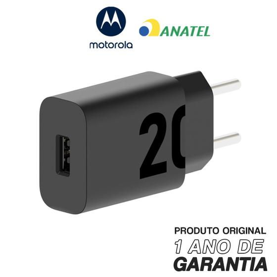 Imagem de Carregador de Parede Original Motorola Turno Power 20W USB-A sem Cabo - Moto E5 Plus,  G4 Plus, G5 Plus, G6 Play, G6, G6 Plus, G7, G7 Power, G8