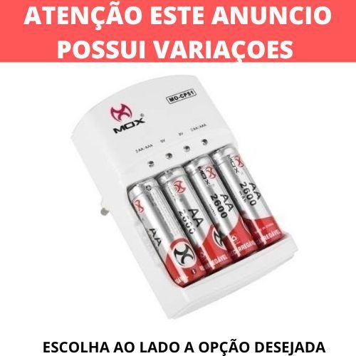 Carregador De Pilha AA x AAA e Bateria 9V Mox Com 4 Pilhas Aa 2600mah Recarregável é boa?