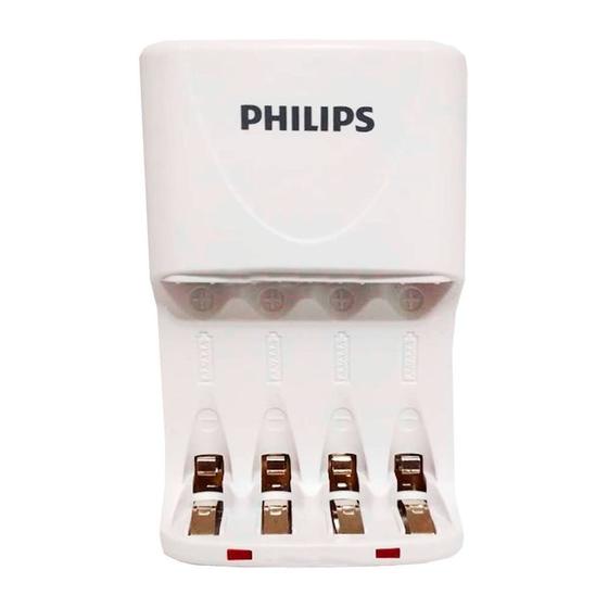 Imagem de Carregador de Pilha Philips AA AAA SCB2440NB/97 Bivolt 110/140 4 Watts - Branco