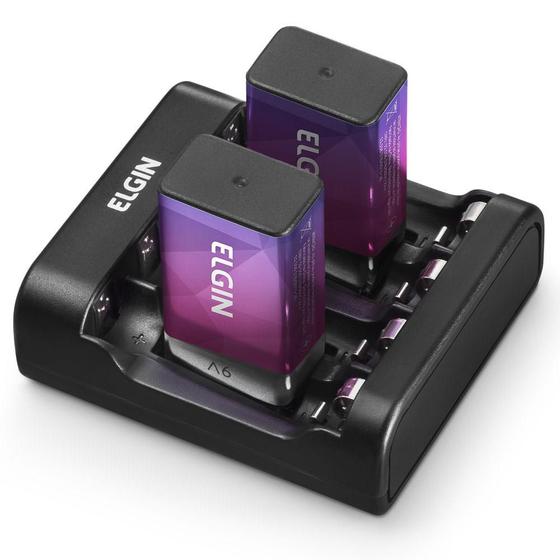 Carregador de Pilhas AA/AAA e Baterias 9v 46RSCUSB0000 Elgin Menor preço em Carregador de Pilhas AA/AAA e Baterias 9v 46RSCUSB0000 Elgin