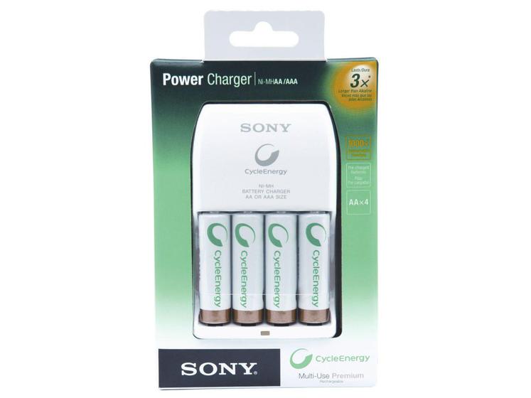 Carregador de Pilhas AA e AAA - Sony BCG34HLD4KN Menor preço em Carregador de Pilhas AA e AAA - Sony BCG34HLD4KN
