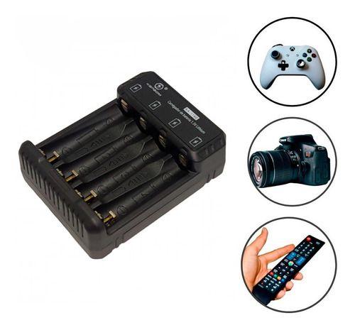 Carregador De Pilhas Duracell Aa/aaa Recarregável 4 Entradas Menor preço em Carregador De Pilhas Duracell Aa/aaa Recarregável 4 Entradas