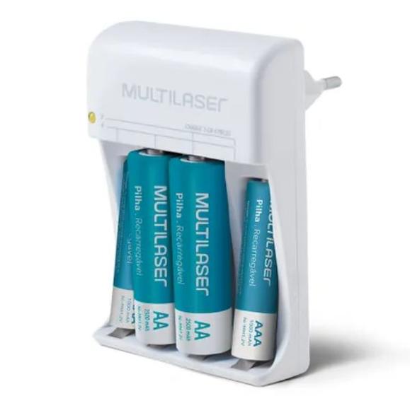 Carregador de Pilhas Multilaser AA/AAA + 2 Pilhas AA 2500mAH + 2 Pilhas AAA 1000mAH - CB045 é boa?