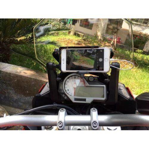 Imagem de Carregador de suporte de telefone de navegação USB GPS para BMW S1000R S1000XR R1200GS R1200R