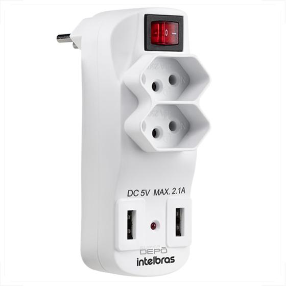 Carregador e Adaptador de tomada Intelbrás Usb Múltiplas Entradas Menor preço em Carregador e Adaptador de tomada Intelbrás Usb Múltiplas Entradas