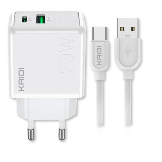 Imagem de Carregador e cabo usb-c/ tipo c 20w