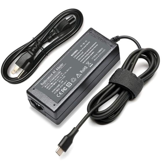 Imagem de Carregador Emanjor 45W USB C para HP Chromebook X360 14 14A G5 11 11A