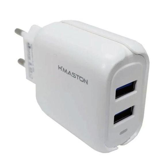 Imagem de Carregador Fonte Inteligente 5.1a 3USB Y-24-3 branco + CABO - Ayshaflix