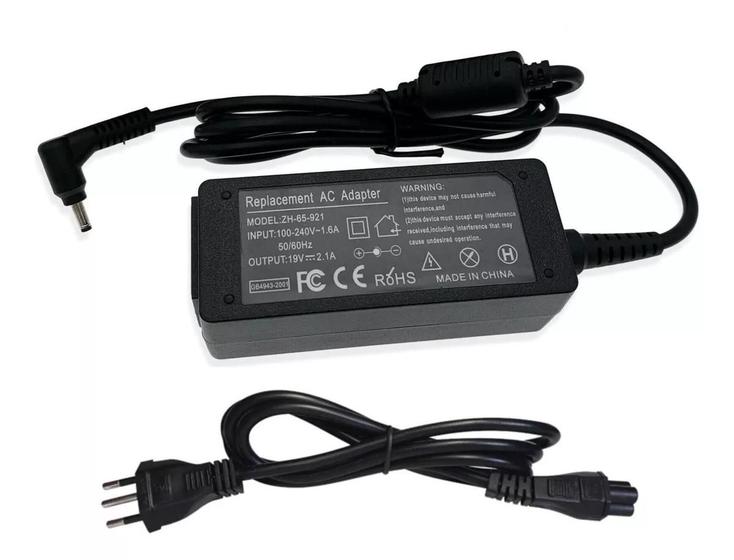 Imagem de Carregador Fonte Para Notebook Samsung Book Np550Xda Kt1Br Kt2Br Kt3Br 19V 2.1A 19V