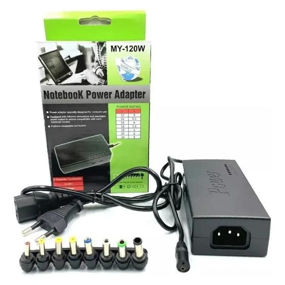 Carregador Fonte Universal Para Notebook Laptop 120W com Adaptador Menor preço em Carregador Fonte Universal Para Notebook Laptop 120W com Adaptador