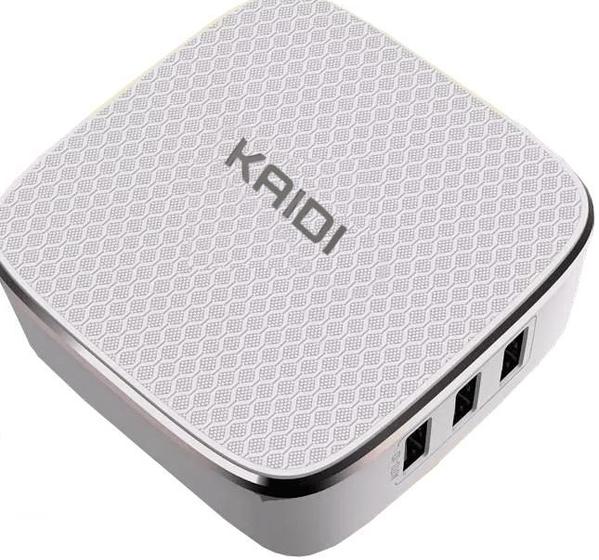 Imagem de Carregador kaidi com 6 saidas 7A usb carga rapida cabo