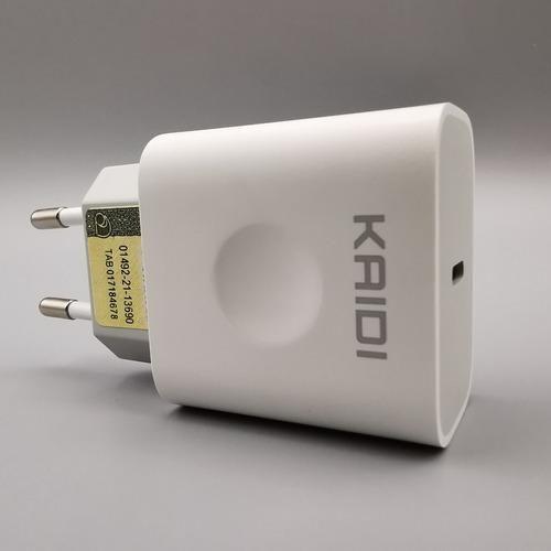 Imagem de Carregador Kaidi Kd-108 Usb-C Cor Branco 20W Potência