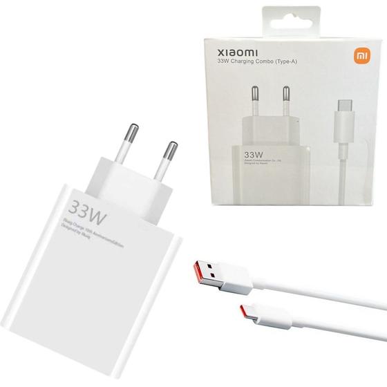 Carregador Mi Turbo Charger 33W Compatível com Xiaomi Note 7 8 9 10 11 12 13 Poco X3 X4 X5 X6 Menor preço em Carregador Mi Turbo Charger 33W Compatível com Xiaomi Note 7 8 9 10 11 12 13 Poco X3 X4 X5 X6