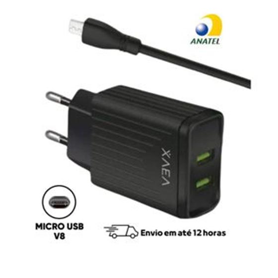 Imagem de Carregador Micro-USB V8 Turbo 55W 4.4A Xaea Completo