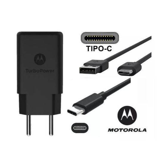 Imagem de Carregador Motorola Turbo 15W Moto Z Play Tipo C Rápidos