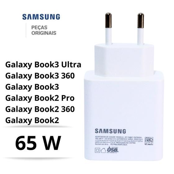 Carregador Notebook Samsung Galaxy Book3 360 65w Original Menor preço em Carregador Notebook Samsung Galaxy Book3 360 65w Original