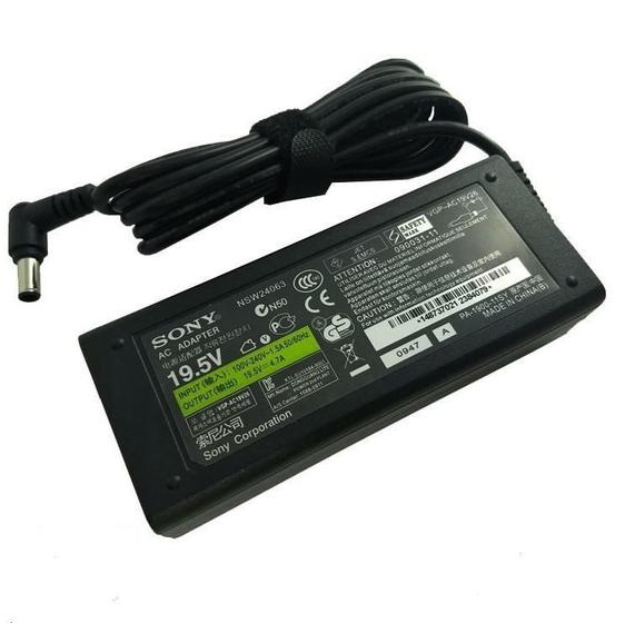 Imagem de Carregador Notebook Sony Vaio 19.5V 4.7A 90W Vgp Vgn Vpc Pcg