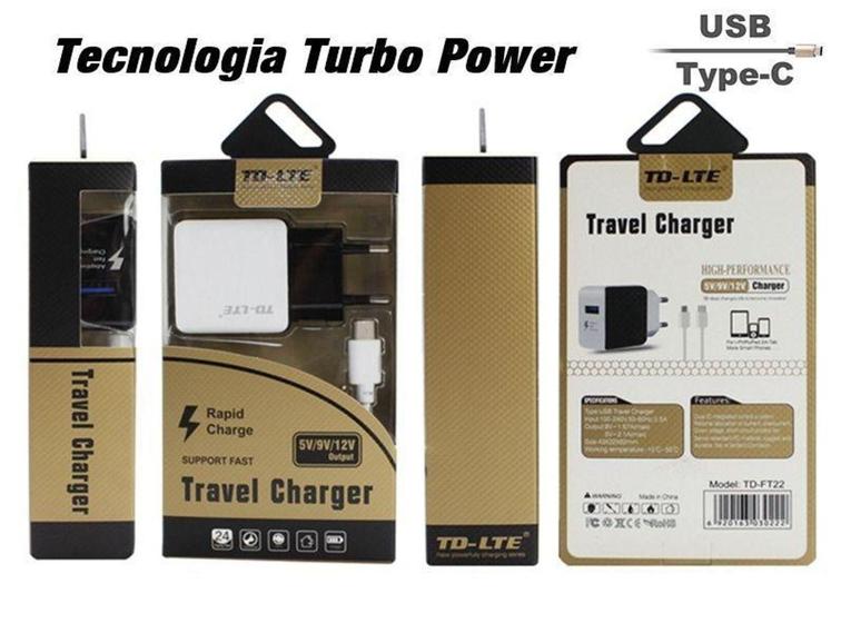 Imagem de Carregador ogirinal TD-LTE Turbo Tipo C - Com turbo Power