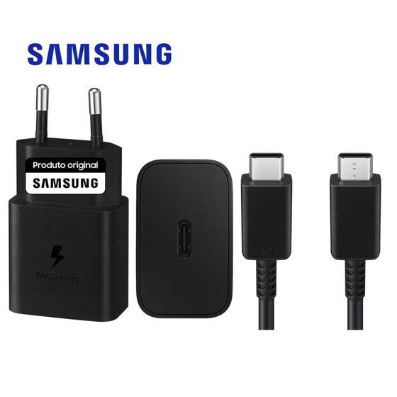Imagem de Carregador Original Samsung 15W EP-T1510 USB-C Carga Rápida com Cabo