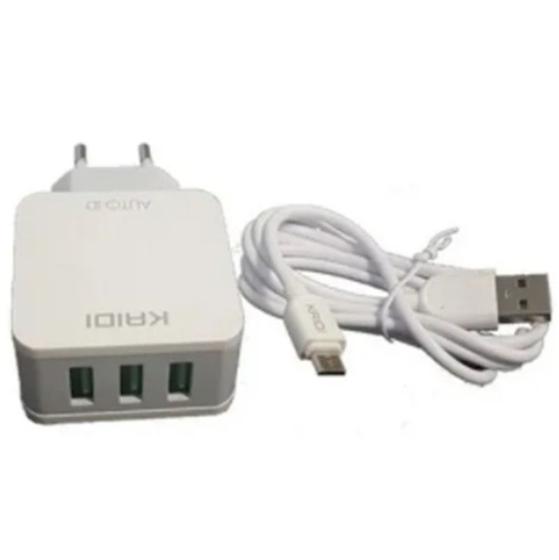 Imagem de Carregador para Celular Com fio V8 3 Usb 3.1 V8 de Qualidade