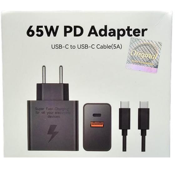 Carregador Para Samsung Type-c Turbo 65w Super Fast Charging - JRTEC ...