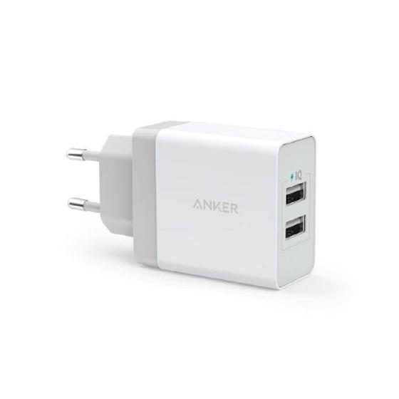 Imagem de Carregador Parede 24W Anker PowerPort 2x USB Power IQ 2.0 BR