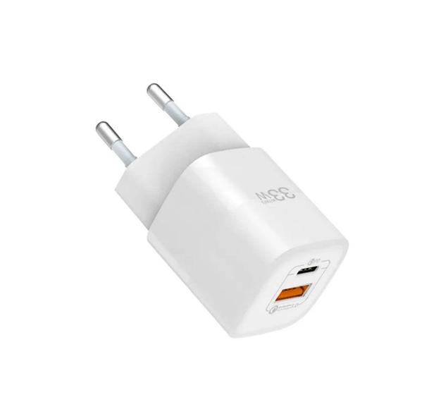 Imagem de Carregador Parede Rápido Wiwu Gan Pd 33w Duplo Usb-c E Usb-a