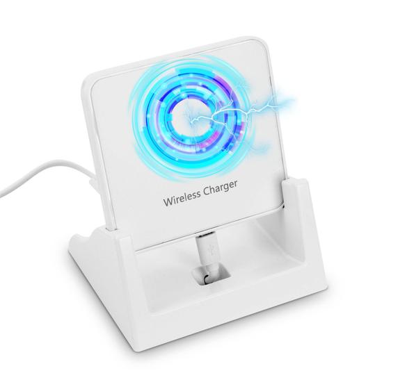 Imagem de Carregador por indução com suporte 10w QI charger com stand para celulares
