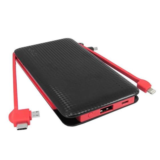 Imagem de Carregador Portátil 10000 Mah Power Bank Kaidi - Universal