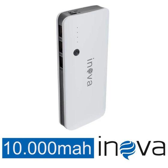 Carregador portatil 10000mah para celular 3 USB power bank - Inova Menor preço em Carregador portatil 10000mah para celular 3 USB power bank - Inova
