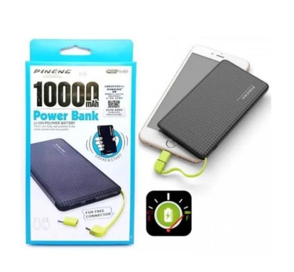 Imagem de Carregador Portátil para Celular Power Bank Pineng 10000mAh