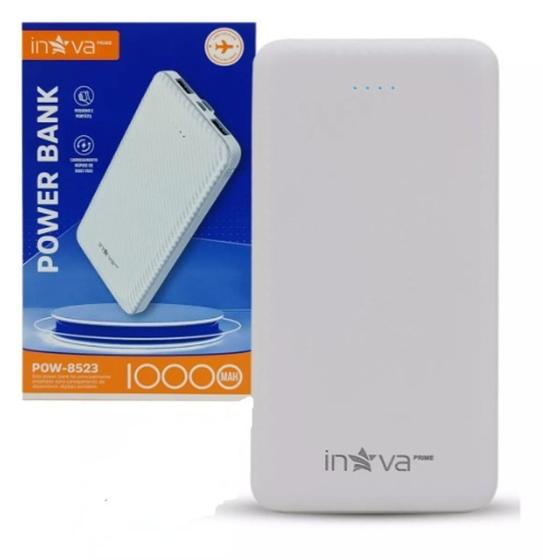 Imagem de Carregador Portátil Power Bank 10000mAh 2 Saídas USB Universal Original POW-8523