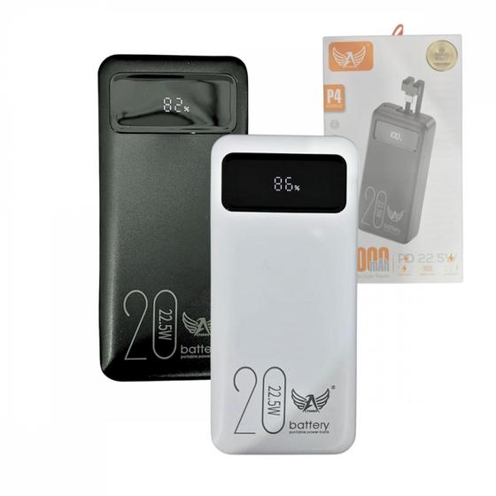 Imagem de Carregador Portátil Power Bank 20000mAh com 02 Saídas TIPO-C / Lightning Display Digital Altomex P4