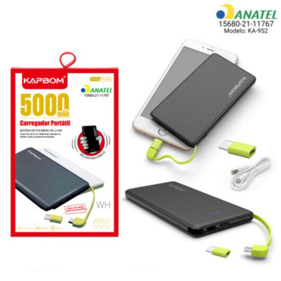 Imagem de Carregador Portátil Power Bank 5000mah