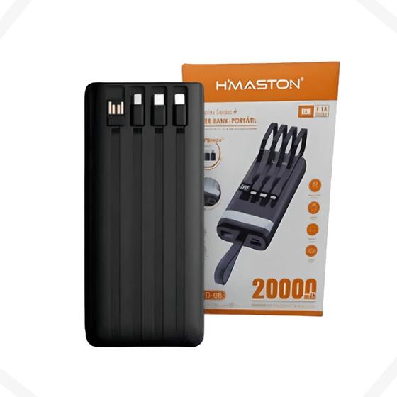 Imagem de Carregador Portátil Power Bank A'Gold 20.000mAh - Compatível com IOS e Android BTE-05