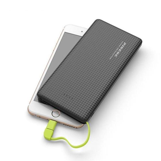 Imagem de Carregador Portátil Power Bank Bateria portatil Pineng 10000mah para Motorola One Slim