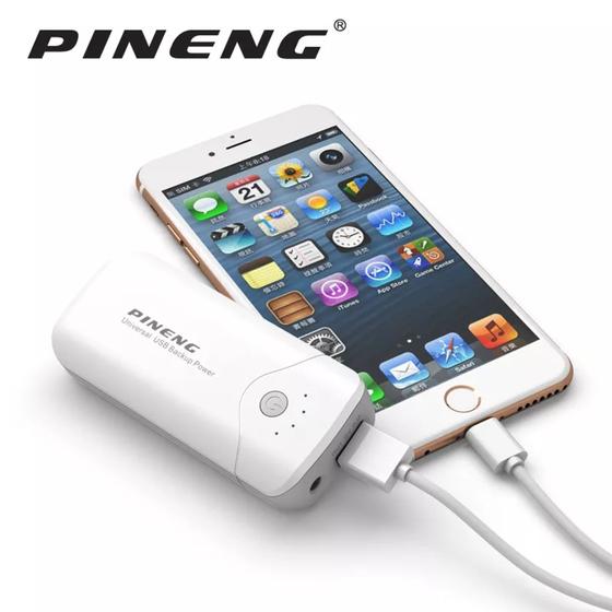 Imagem de Carregador Portátil Power Bank Kaidi Pineng PN-905 2.1A 5.000mah Branco